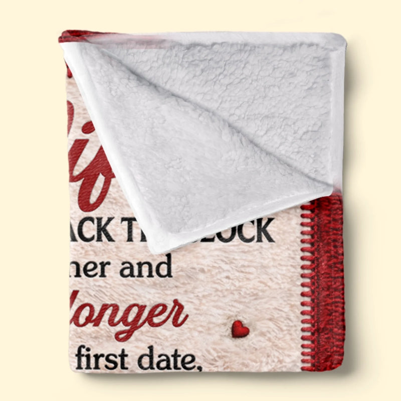 Custom Blanket - Personalized Anniversary Wedding Gifts For Husband And Wife, Him And Her - Side By Side Forever