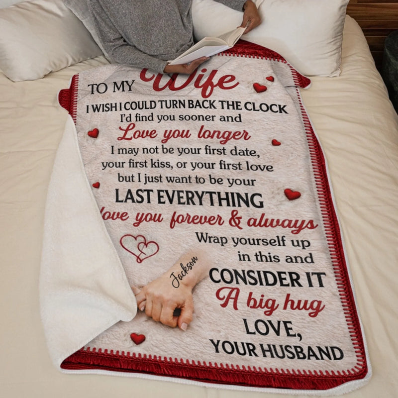 Custom Blanket - Personalized Anniversary Wedding Gifts For Husband And Wife, Him And Her - Side By Side Forever