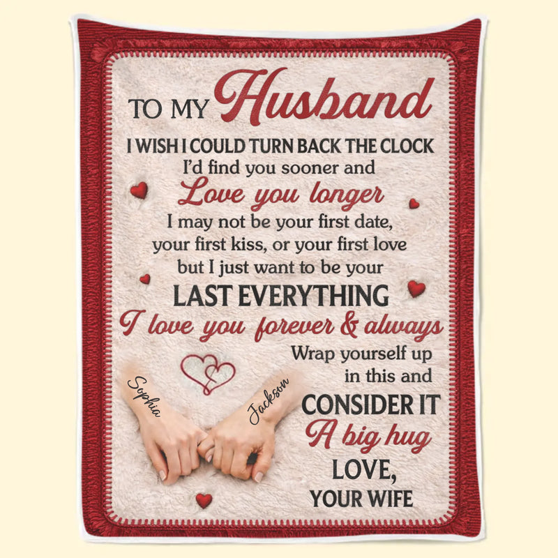 Custom Blanket - Personalized Anniversary Wedding Gifts For Husband And Wife, Him And Her - Side By Side Forever