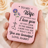 Custom LED Compact Makeup Mirror - Personalized Anniversary Wedding Gifts For Husband And Wife, Him And Her - You’re My Everyday Miracle