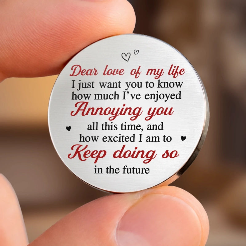Custom Pocket Hug - Personalized Anniversary Wedding Gifts For Husband And Wife, Him And Her - Love Feels Safe With You