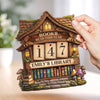Custom Wooden Tracker Sign - Personalized Bookish Gifts For Book Lovers, Bookworms, Readers - Shelves Full Of Magic