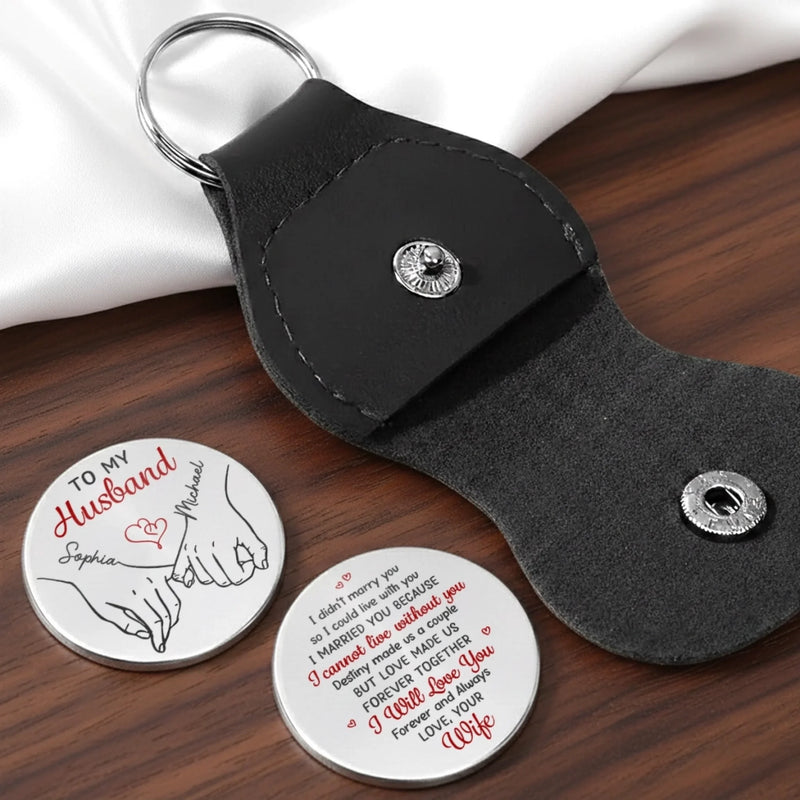 Custom Pocket Hug - Personalized Anniversary Wedding Gifts For Husband And Wife, Him And Her - Together We Make Sense