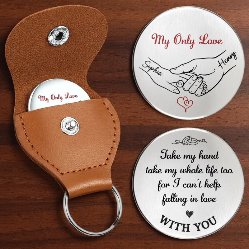Custom Pocket Hug - Personalized Anniversary Wedding Gifts For Husband And Wife, Him And Her - Choosing You Comes Easy