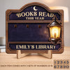 Custom Wooden Tracker Sign - Personalized Bookish Gifts For Book Lovers, Bookworms, Readers - Reading Is Progress