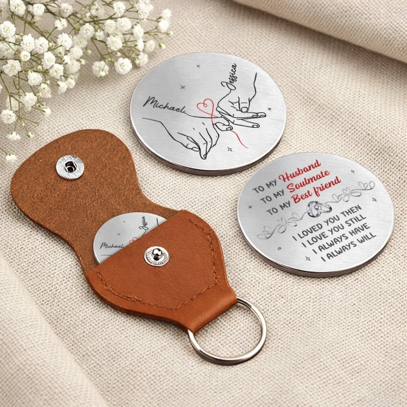 Custom Pocket Hug - Personalized Anniversary Wedding Gifts For Husband And Wife, Him And Her - My Heart Is Yours