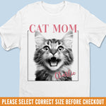 Custom Photo Unisex T-shirt, Premium T-shirt, Hoodie - Personalized Birthday Gifts For Dog Cat Lovers, Dog Dad And Mom, Cat Owners - Proud Cat Mom Energy