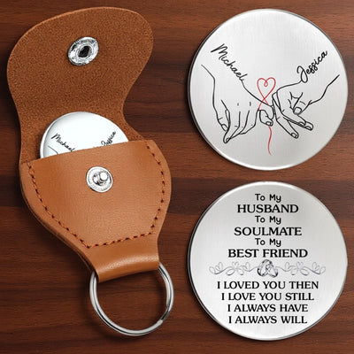 Custom Pocket Hug - Personalized Anniversary Wedding Gifts For Husband And Wife, Him And Her - Forever Means Us
