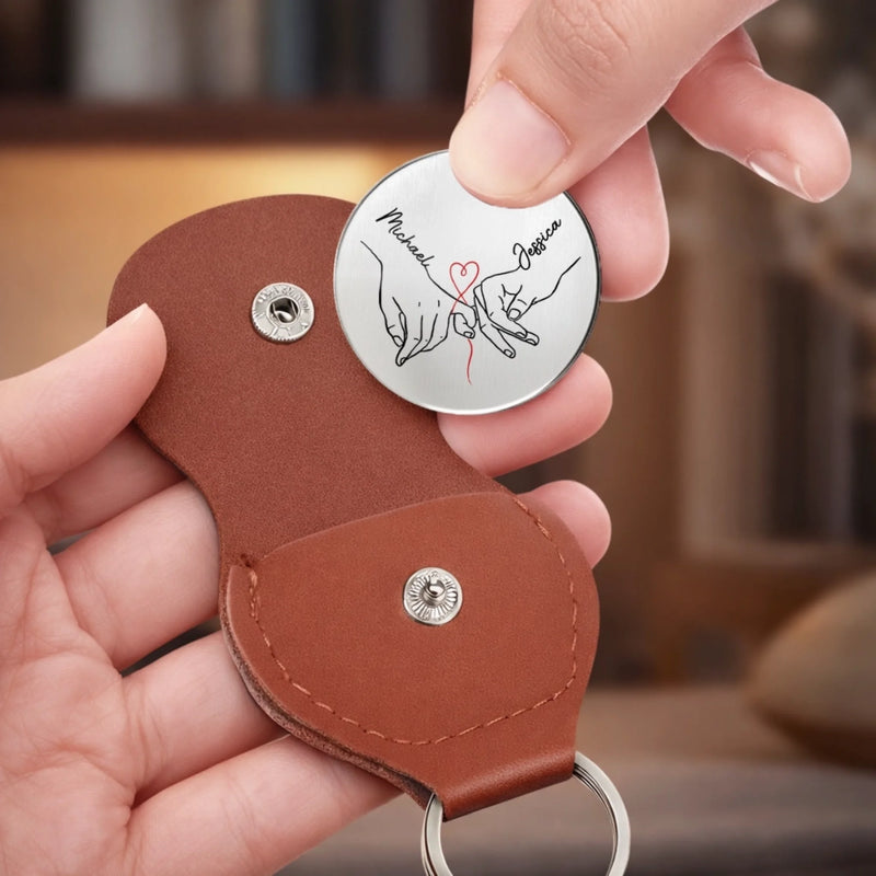 Custom Pocket Hug - Personalized Anniversary Wedding Gifts For Husband And Wife, Him And Her - Forever Means Us