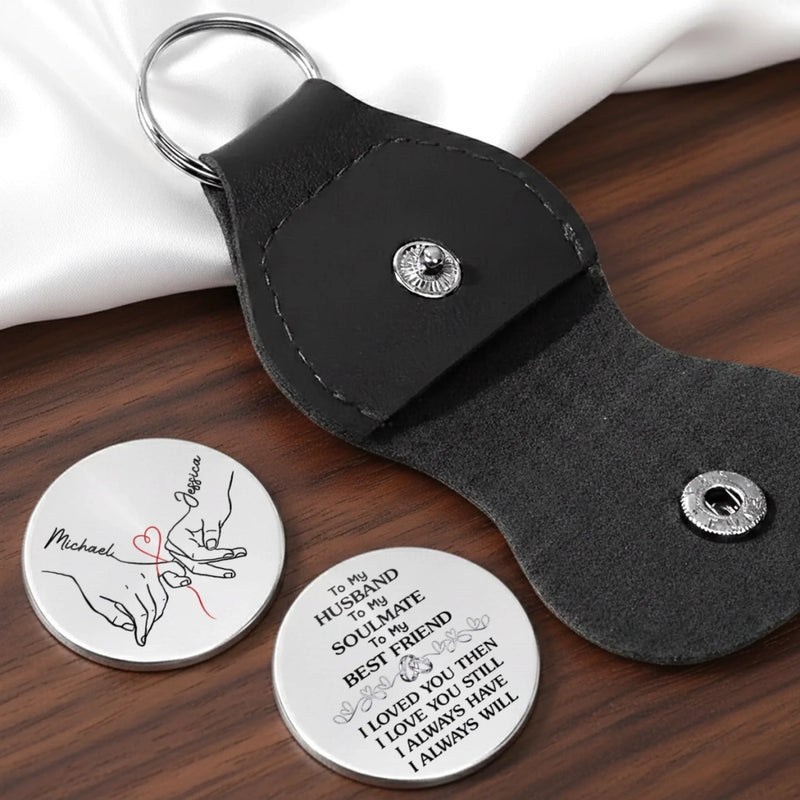 Custom Pocket Hug - Personalized Anniversary Wedding Gifts For Husband And Wife, Him And Her - Forever Means Us