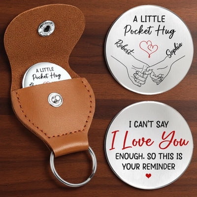 Custom Pocket Hug - Personalized Anniversary Wedding Gifts For Husband And Wife, Him And Her - Promise For Life