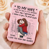 Custom LED Compact Makeup Mirror - Personalized Anniversary Wedding Gifts For Husband And Wife, Him And Her - Built On Care And Trust