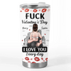 Custom Tumbler - Personalized Anniversary Wedding Gifts For Husband And Wife, Him And Her - Love You On Repeat