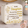Custom Square Jewelry Case - Personalized Birthday Gifts For Mom, Daughter - You Make Motherhood Beautiful