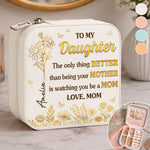Custom Square Jewelry Case - Personalized Birthday Gifts For Mom, Daughter - You Make Motherhood Beautiful