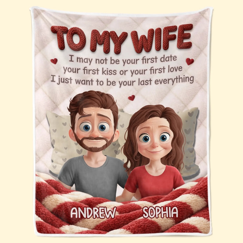 Custom Blanket - Personalized Anniversary Wedding Gifts For Husband And Wife, Him And Her - Love Grows Quietly Here