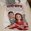 Custom Blanket - Personalized Anniversary Wedding Gifts For Husband And Wife, Him And Her - Love Grows Quietly Here