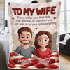 Custom Blanket - Personalized Anniversary Wedding Gifts For Husband And Wife, Him And Her - Love Grows Quietly Here