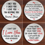 Custom Pocket Hug - Personalized Anniversary Wedding Gifts For Husband And Wife, Him And Her - Promise For Life