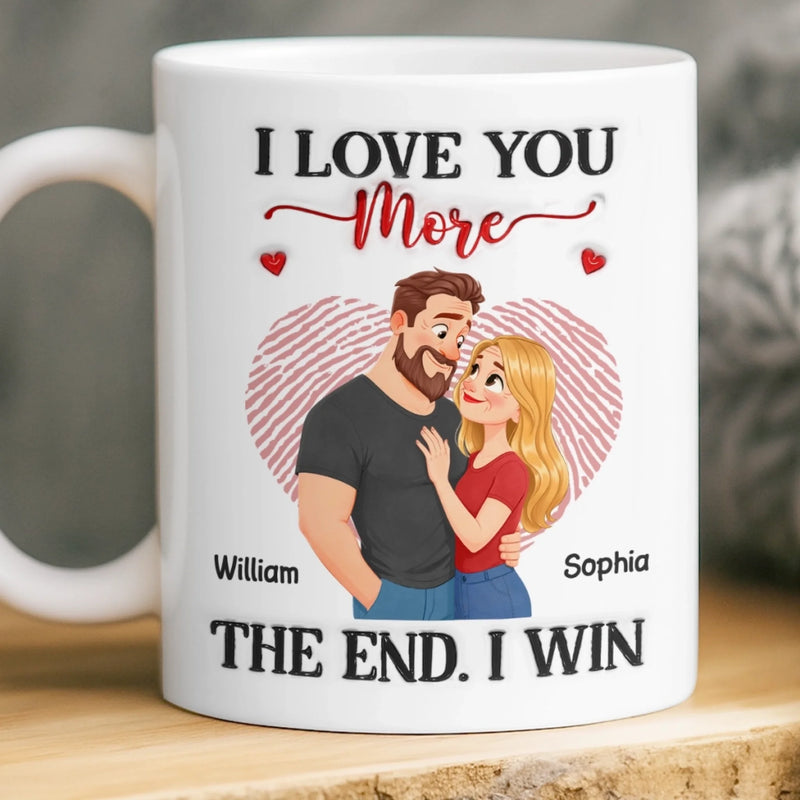 Custom Mug - Personalized Anniversary Wedding Gifts For Husband And Wife, Him And Her - I Won Your Heart