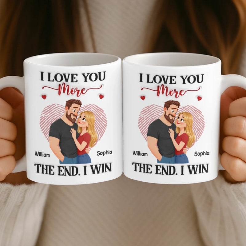 Custom Mug - Personalized Anniversary Wedding Gifts For Husband And Wife, Him And Her - I Won Your Heart