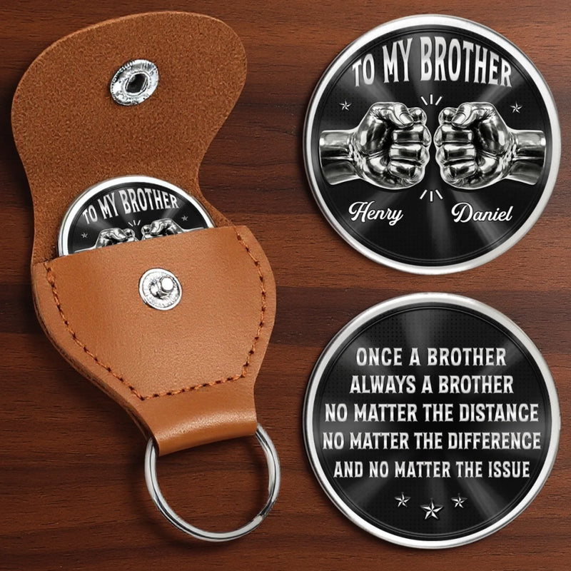 Custom Pocket Hug - Personalized Birthday Gifts For Brother - Always Got Your Back