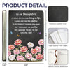 Custom Leather Writing Journal - Personalized Birthday Gifts For Mom, Daughter - Always By Your Side