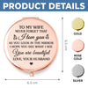 Custom Compact Mirror - Personalized Anniversary Wedding Gifts For Husband And Wife, Him And Her - Just You And Me Together