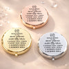 Custom Compact Mirror - Personalized Anniversary Wedding Gifts For Husband And Wife, Him And Her - Me And You Forever