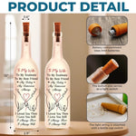 Custom Bottle Lamp - Personalized Anniversary Wedding Gifts For Husband And Wife, Him And Her - Our Love Glows Forever