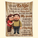 Custom Blanket - Personalized Anniversary Wedding Gifts For Husband And Wife, Him And Her - With You Everything Aligns