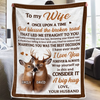 Custom Blanket - Personalized Anniversary Wedding Gifts For Husband And Wife, Him And Her - Love Grows In Quiet Ways