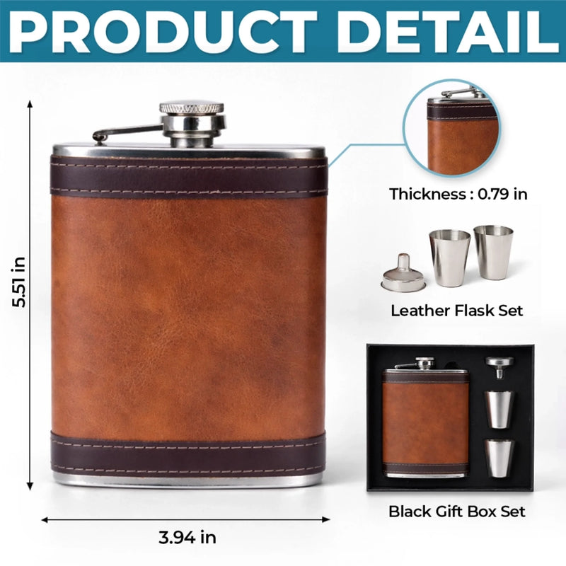 Custom Hip Flask Set - Personalized Anniversary Wedding Gifts For Husband And Wife, Him And Her - You Are My Daily Yes