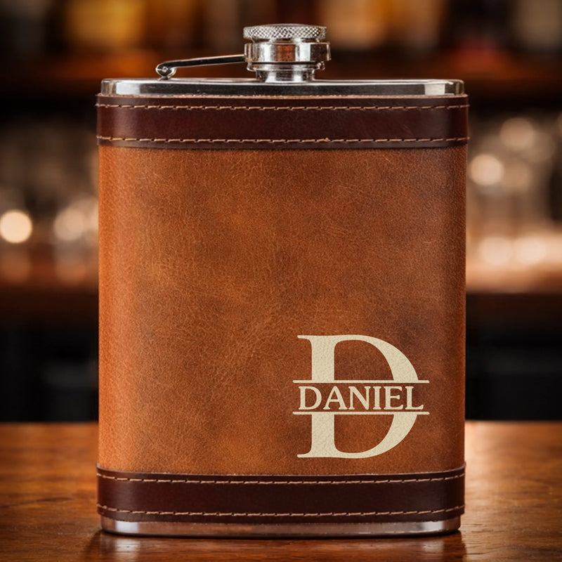 Custom Hip Flask Set - Personalized Anniversary Wedding Gifts For Husband And Wife, Him And Her - You Are My Daily Yes