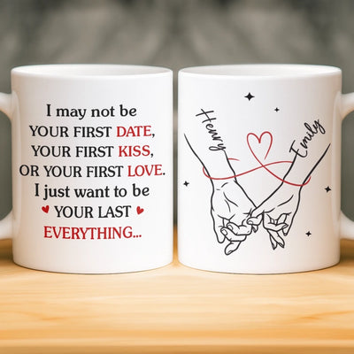 Custom Mug - Personalized Anniversary Wedding Gifts For Husband And Wife, Him And Her - Sip Love Repeat