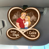 Custom Car Visor Clip - Personalized Anniversary Wedding Gifts For Husband And Wife, Him And Her - You Make Life Feel Balanced