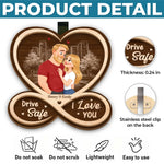 Custom Car Visor Clip - Personalized Anniversary Wedding Gifts For Husband And Wife, Him And Her - You Make Life Feel Balanced