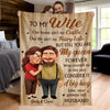 Custom Blanket - Personalized Anniversary Wedding Gifts For Husband And Wife, Him And Her - With You Everything Aligns