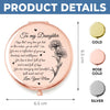 Custom Compact Mirror - Personalized Birthday Gifts For Daughter, Granddaughter - Beautiful Inside Out