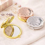 Custom Compact Mirror - Personalized Birthday Gifts For Daughter, Granddaughter - Beautiful Inside Out