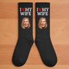Custom Photo Crew Socks - Personalized Anniversary Wedding Gifts For Husband And Wife, Him And Her - You Are My Home