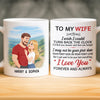 Custom Mug - Personalized Anniversary Wedding Gifts For Husband And Wife, Him And Her - Us Just Makes Sense