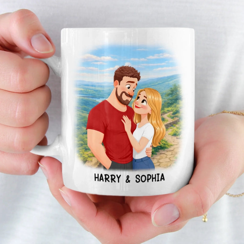 Custom Mug - Personalized Anniversary Wedding Gifts For Husband And Wife, Him And Her - Us Just Makes Sense