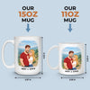 Custom Mug - Personalized Anniversary Wedding Gifts For Husband And Wife, Him And Her - Us Just Makes Sense