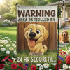 Custom Flag - Personalized Birthday Gifts For Dog Lovers, Dog Dad And Mom - Guarded By Dogs
