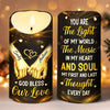 Custom LED Candle - Personalized Anniversary Wedding Gifts For Husband And Wife, Him And Her - You Are My Always