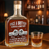 Custom Whiskey Bottle - Personalized Birthday Gifts For Brother - Side By Side Since Day One