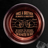 Custom Whiskey Glass - Personalized Birthday Gifts For Brother - Growing Stronger Together Always