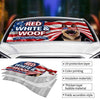 Custom Auto Windshield Sunshade, Car Window Protector - Personalized America 250th Anniversary Gifts For Dog Lovers, Dog Dad And Mom - Patriotic Pup On Duty