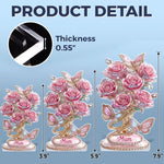 Custom Acrylic Plaque - Personalized Mother's Day Gifts For Mom, Grandma - A Mom’s Love, Forever Blooming